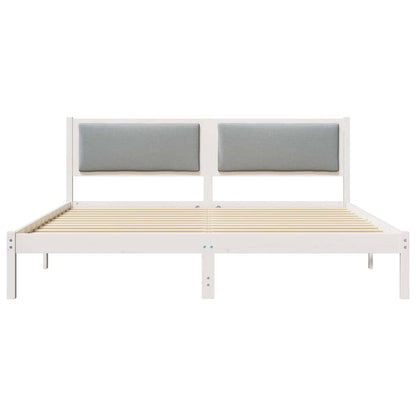 Struttura del letto Grigio chiaro 180 x 200 cm Pino massello