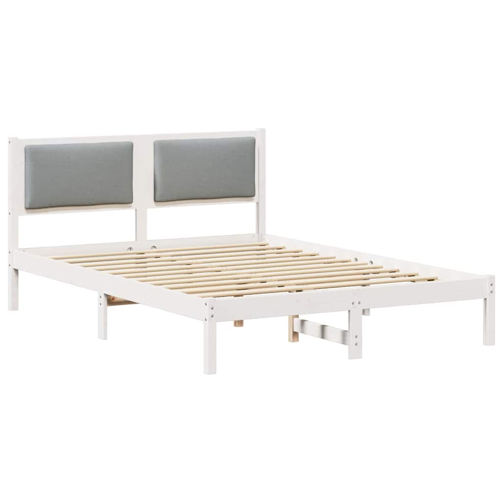 Struttura del letto Grigio chiaro 150 x 200 cm Pino massello