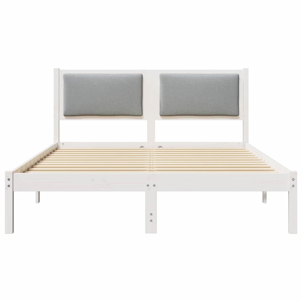 Struttura del letto Grigio chiaro 150 x 200 cm Pino massello