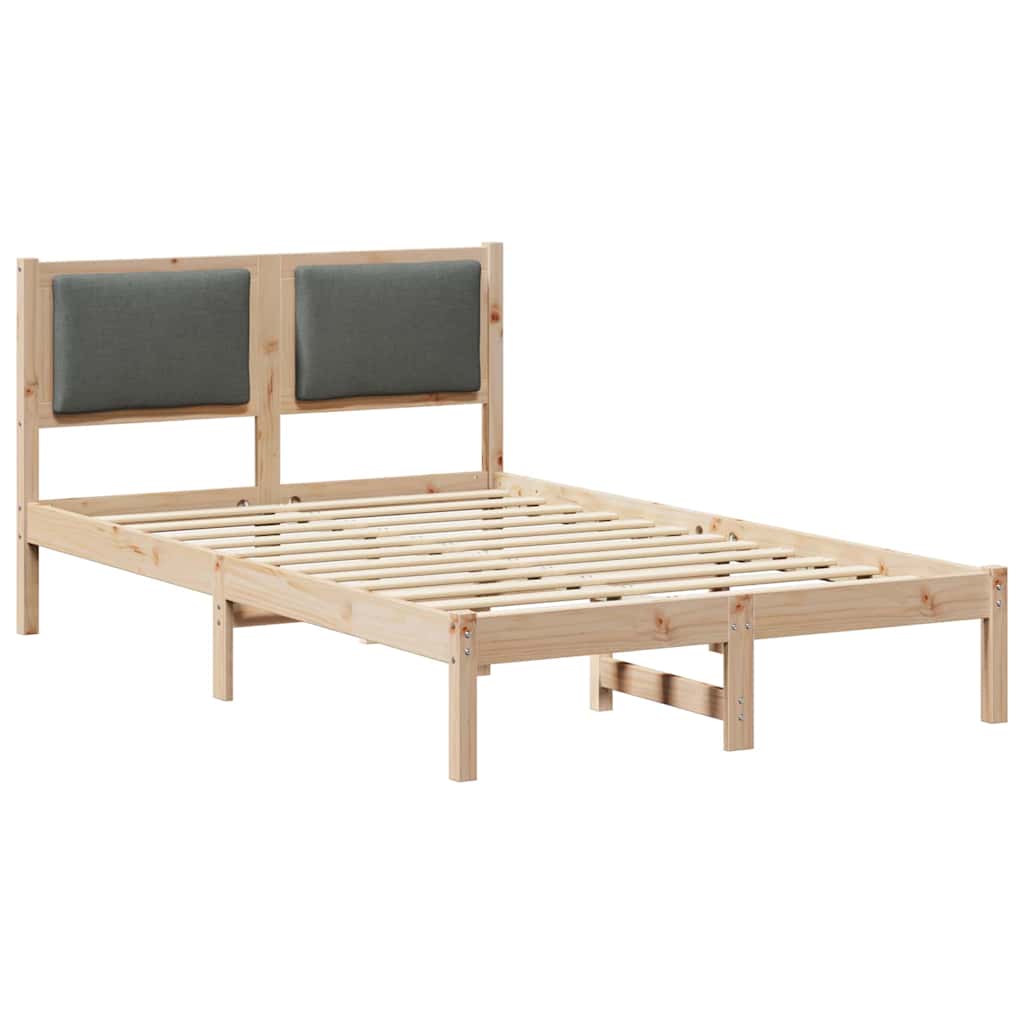 Struttura del letto Grigio scuro 120 x 190 cm Pino massello