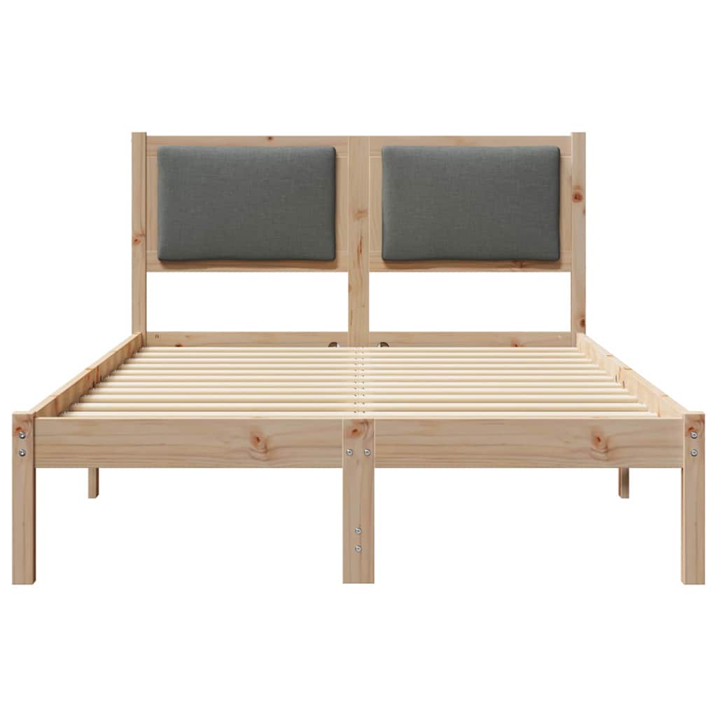 Struttura del letto Grigio scuro 120 x 190 cm Pino massello