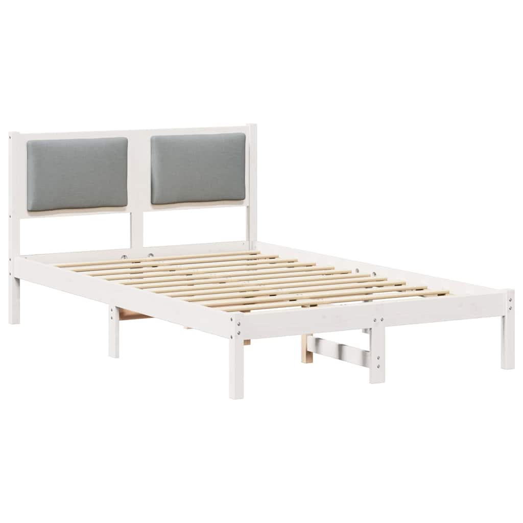 Struttura del letto Grigio chiaro 120 x 190 cm Pino massello