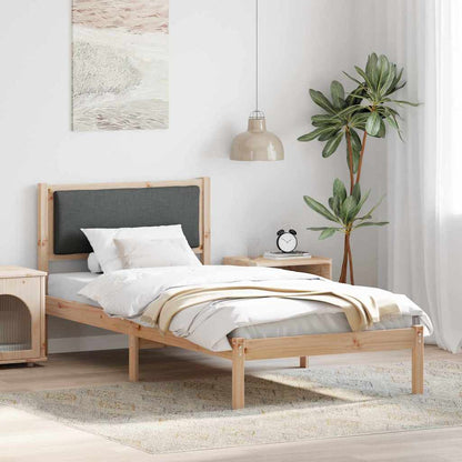 Struttura del letto Grigio scuro 100 x 200 cm Pino massello