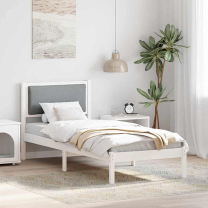 Struttura del letto Grigio chiaro 80 x 190 cm Pino massello