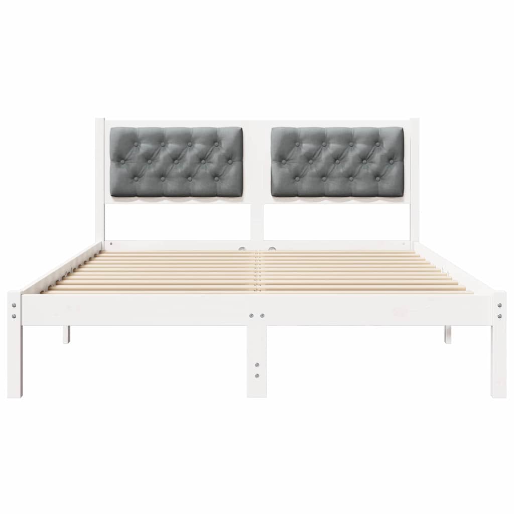 Struttura del letto Grigio chiaro 150 x 200 cm Pino massello