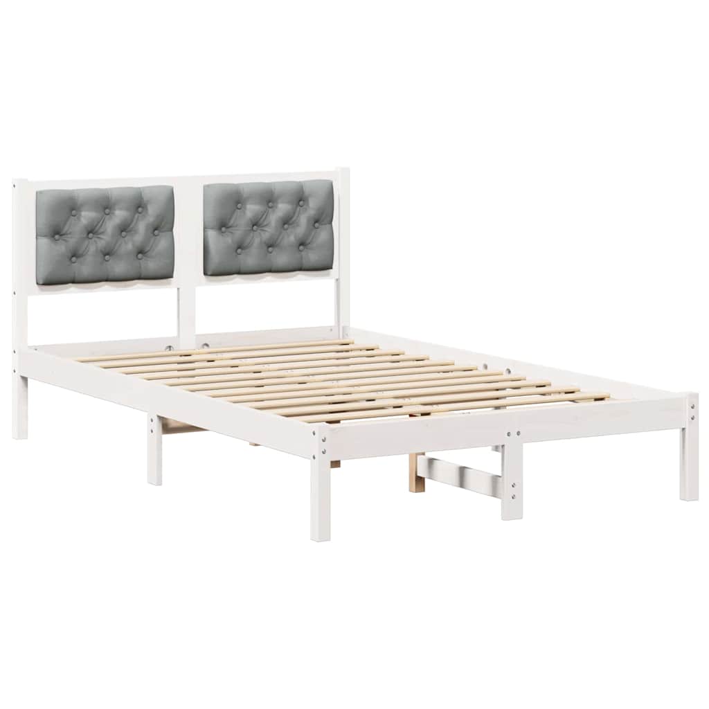 Struttura del letto Grigio chiaro 120 x 200 cm Pino massello