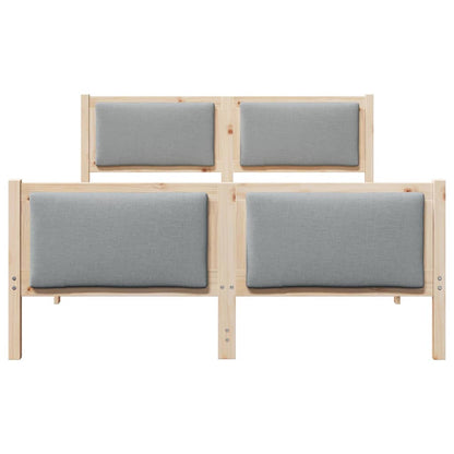 Struttura del letto Grigio chiaro 135 x 190 cm Tessuto