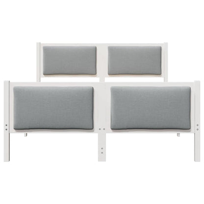 Struttura del letto Grigio chiaro 135 x 190 cm Tessuto