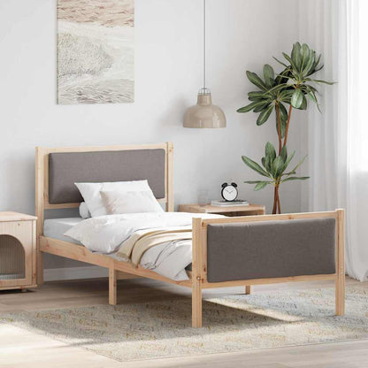 Struttura del letto con testiera Talpa 100 x 200 cm Tessuto