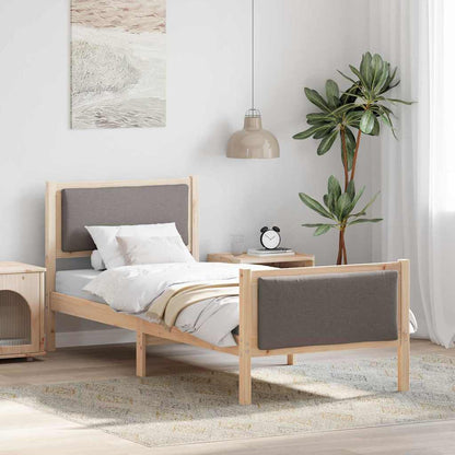 Struttura del letto con testiera Talpa 80 x 200 cm Tessuto