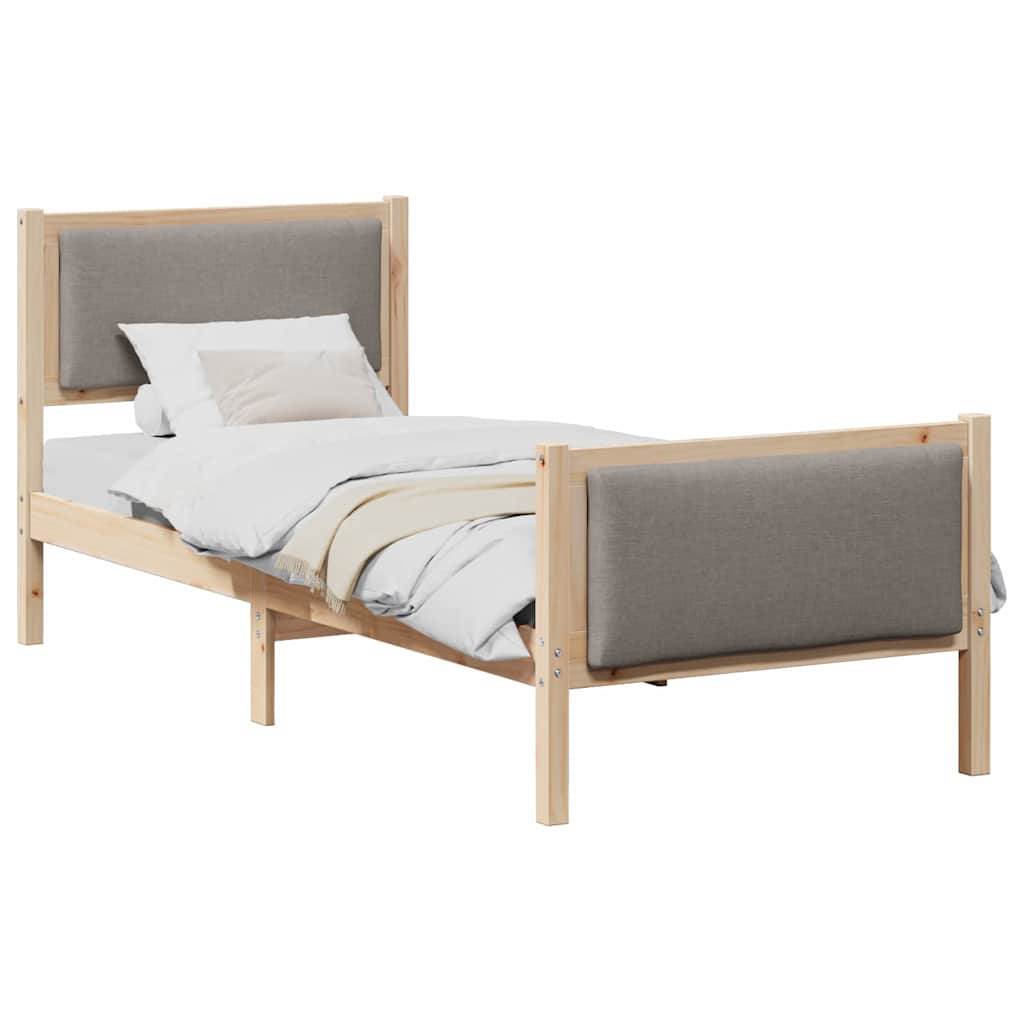 Struttura del letto con testiera Talpa 75 x 190 cm Tessuto