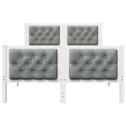 Struttura del letto Grigio chiaro 120 x 200 cm Pino massello