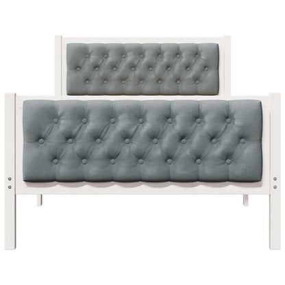 Struttura del letto Grigio chiaro 100 x 200 cm Pino massello