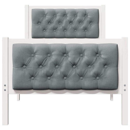 Struttura del letto Grigio chiaro 80 x 200 cm Pino massello