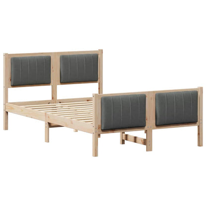 Struttura del Letto marrone e grigio scuro 120 x 200 cm