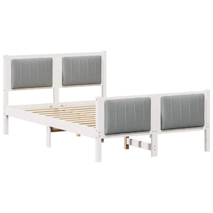 Struttura del Letto Bianco e grigio chiaro 120 x 200 cm