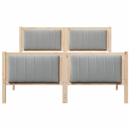Struttura del Letto Marrone e grigio chiaro 135 x 190 cm