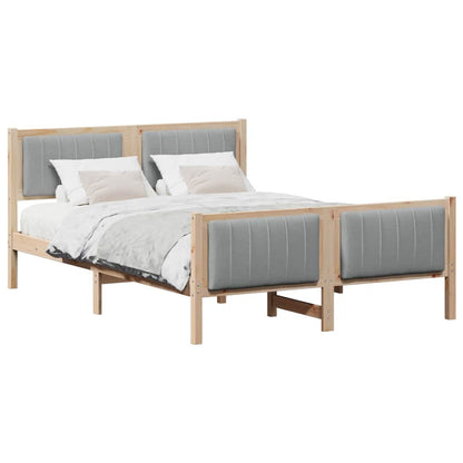 Struttura del Letto Marrone e grigio chiaro 135 x 190 cm