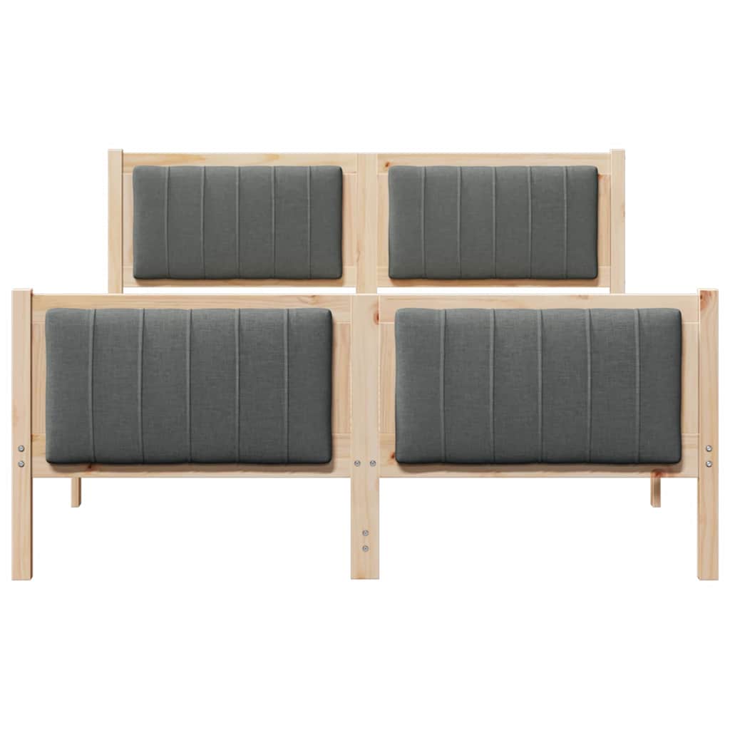Struttura del Letto marrone e grigio scuro 135 x 190 cm