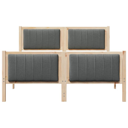 Struttura del Letto marrone e grigio scuro 135 x 190 cm