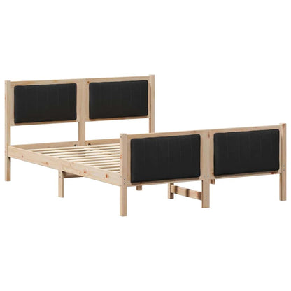 Struttura del Letto con testiera Marrone e nero 135 x 190 cm
