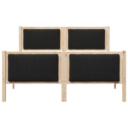 Struttura del Letto con testiera Marrone e nero 135 x 190 cm