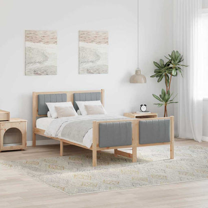 Struttura del Letto Marrone e grigio chiaro 120 x 190 cm