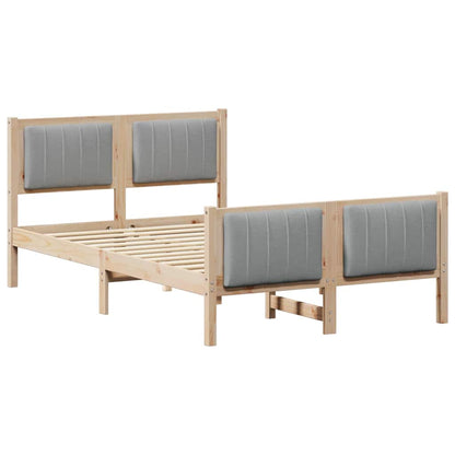 Struttura del Letto Marrone e grigio chiaro 120 x 190 cm