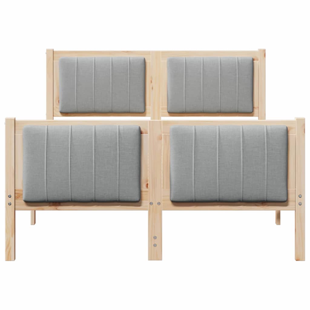 Struttura del Letto Marrone e grigio chiaro 120 x 190 cm