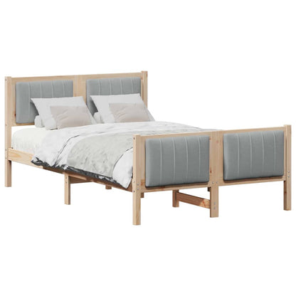 Struttura del Letto Marrone e grigio chiaro 120 x 190 cm