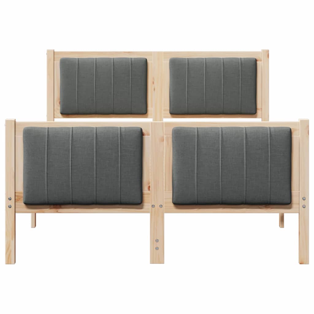 Struttura del Letto marrone e grigio scuro 120 x 190 cm