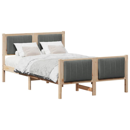 Struttura del Letto marrone e grigio scuro 120 x 190 cm