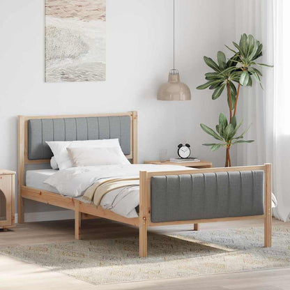 Struttura del Letto Marrone e grigio chiaro 100 x 200 cm