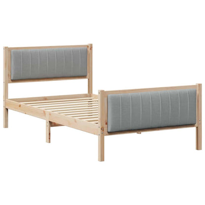 Struttura del Letto Marrone e grigio chiaro 100 x 200 cm