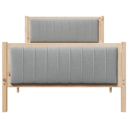 Struttura del Letto Marrone e grigio chiaro 100 x 200 cm