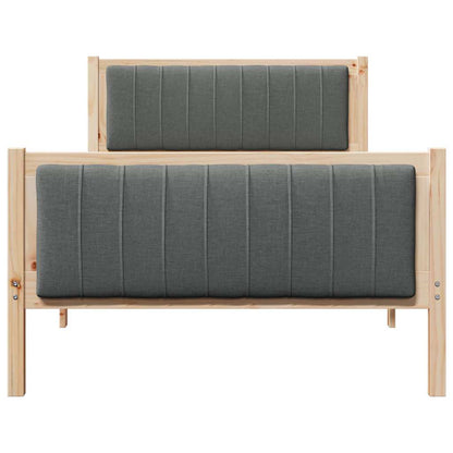 Struttura del Letto marrone e grigio scuro 100 x 200 cm