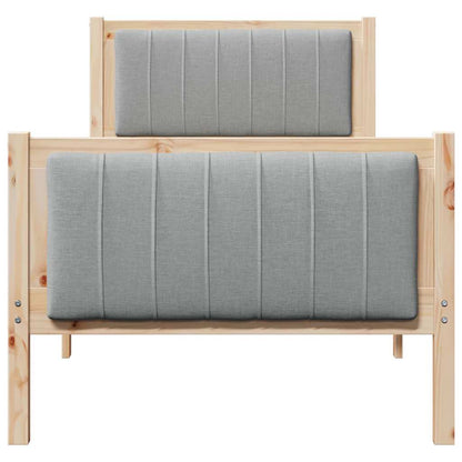 Struttura del Letto Marrone e grigio chiaro 80 x 200 cm
