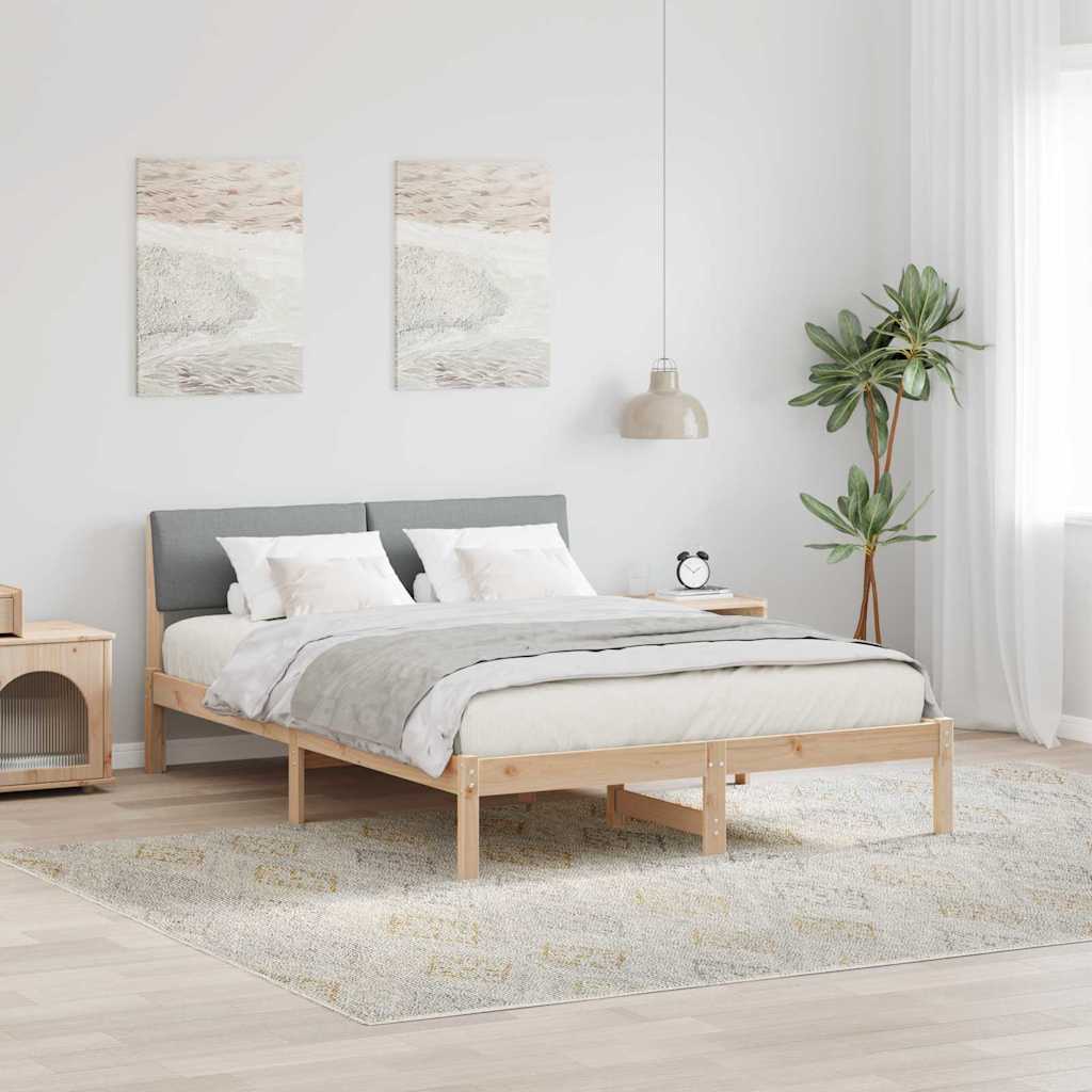 Struttura del Letto Marrone e grigio chiaro 160 x 200 cm