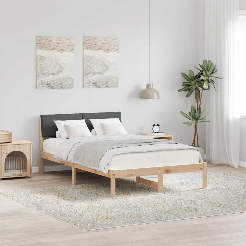 Struttura del Letto marrone e grigio scuro 120 x 200 cm