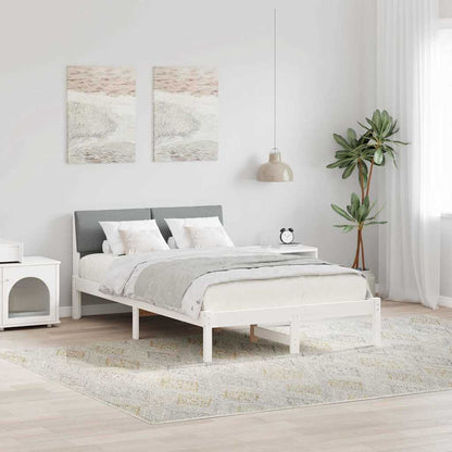 Struttura del Letto Bianco e grigio chiaro 120 x 200 cm