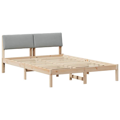 Struttura del Letto Marrone e grigio chiaro 140 x 190 cm