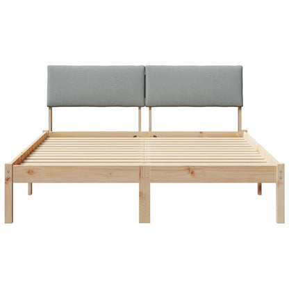Struttura del Letto Marrone e grigio chiaro 135 x 190 cm