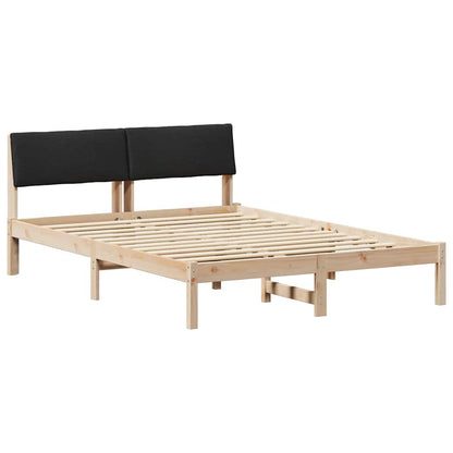 Struttura del Letto con testiera Marrone e nero 135 x 190 cm