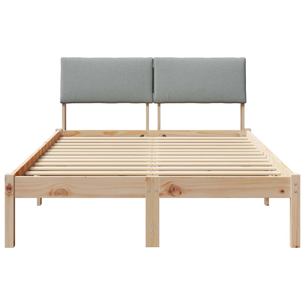 Struttura del Letto Marrone e grigio chiaro 120 x 190 cm