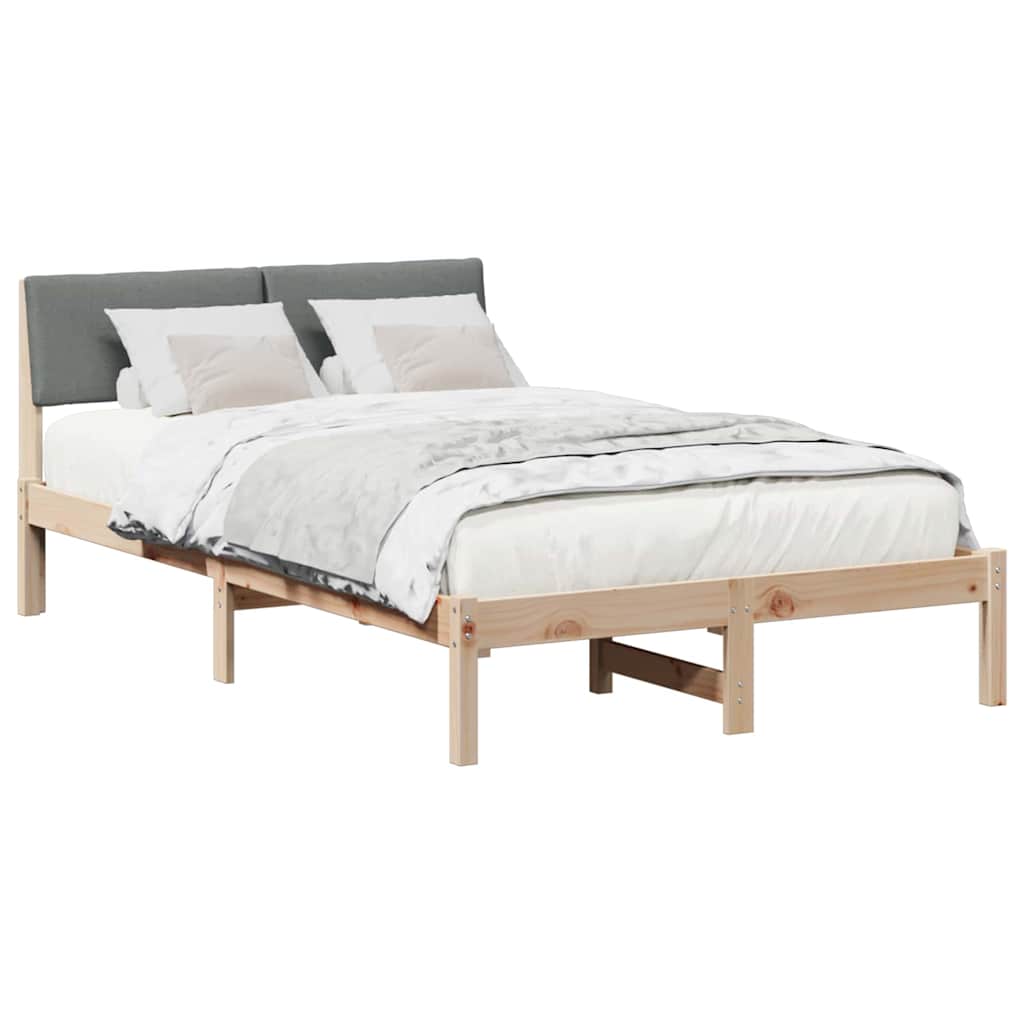 Struttura del Letto marrone e grigio scuro 120 x 190 cm