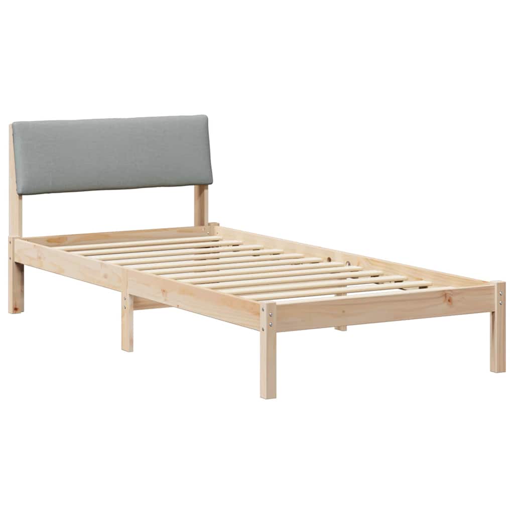 Struttura del Letto Marrone e grigio chiaro 100 x 200 cm
