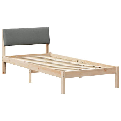 Struttura del Letto marrone e grigio scuro 100 x 200 cm
