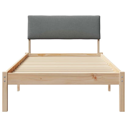 Struttura del Letto marrone e grigio scuro 90 x 200 cm