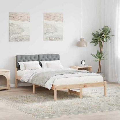 Struttura del Letto Marrone e grigio chiaro 120 x 190 cm