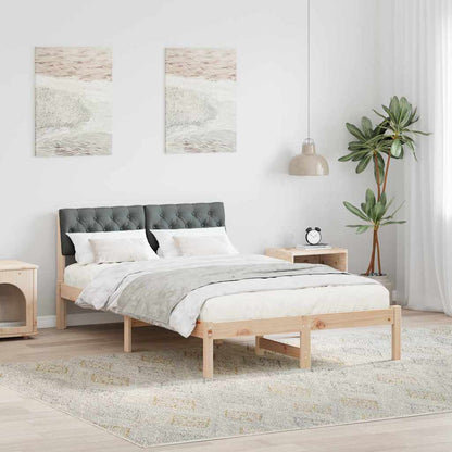 Struttura del Letto marrone e grigio scuro 120 x 190 cm